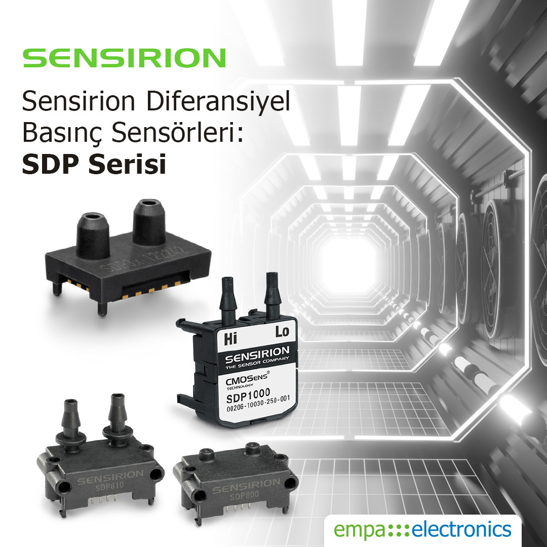 Sensirion Diferansiyel Basınç Sensörleri: SDP Serisi