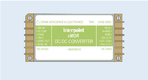 Interpoint yeni xMOR 120W DC-DC çeviri ailesi: